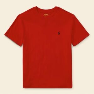 Polo Ralph Lauren Sz 7 EUC Red Tee with Logo